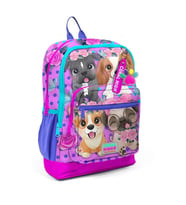 CORAL HIGH 23750 KIDS PEMBE KÖPEK DESENLİ DÖRT BÖLMELİ SIRT ÇANTASI