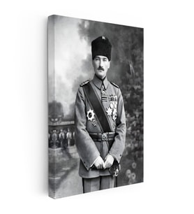 Kanvas Tablo Atatürk Madalyalı Mareşal Atatürk Tablosu Ev Ofis Duvar Dekoru