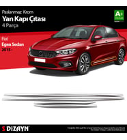 Fiat Egea Sedan Krom Yan Kapı Çıtası 4 Prç. 2015-2020