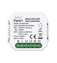 FONRI Akıllı Sıva Altı Perde/Panjur Anahtarı