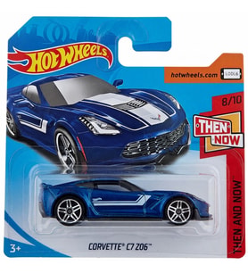 Hot Wheels Corvette C7 Z06 - Mavi - 2018 - FKB16