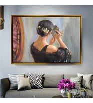 Altın Çerçeveli dekoratif tablo a1852 (Gold)