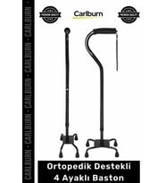 Özel Üretim Hafif İthal Tetrapot Denge Sağlayan Ortopedik Destekli Sağlam Ergonomik 4 Ayaklı Baston