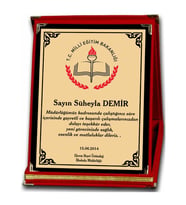 Plaket 12*16 kişiye özel