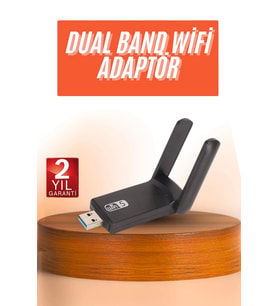 Wifi Alıcı Dual Band Usb 3.0 Adaptör Kablosuz Windows 7/8/10/11