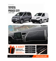 TOYOTA PROACE CITY (2020-2026) Uyumlu Torpido Örtüsü Torpido Kılıfı - Siyah Gri