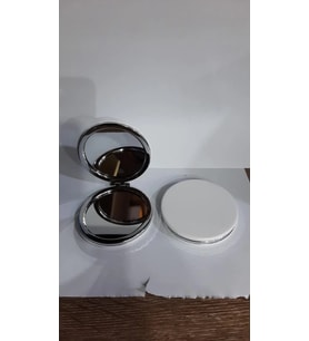 pilelistore Beyaz Renk Büyüteçli Cep Aynası
