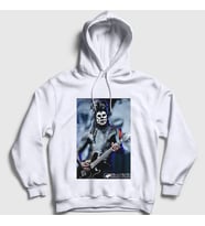 Presmono Unisex Beyaz Wes Borland Guitarist Limp Bizkit Kapüşonlu Sweatshirt 556353tt
