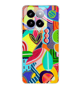 PrintiFy Xiaomi Mi 13 ile Uyumlu Retro Color 6  Kamera Korumalı Şeffaf  Kılıf
