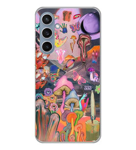Samsung Galaxy S23 FE Uyumlu Aesthetic Desenli Şeffaf Telefon Kılıfı
