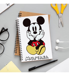 Mickey Mouse Defteri Kişiye Özel