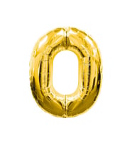 0 Rakamlı Folyo Balon Gold Renk  40 inç TG-V 0482