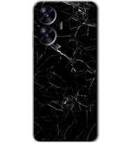 Realme C55 Kılıf HD Desen Baskılı Kılıf - Siyah Mermer