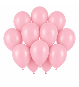 Bebek Pembe Renk Lateks Pastel Balon (30 cm) - 12 Adet