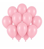 Bebek Pembe Renk Lateks Pastel Balon (30 cm) - 12 Adet