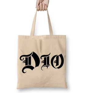 Dio Logo Rainbow Black Sabbath iron Maiden Saxon Wasp Scorpions Accept Bez Çanta Uzun Saplı