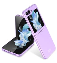 Vendas Samsung Galaxy Z Flip 5 Uyumlu Kıpta Serisi Darbe Dirençli Sert PC Arka Kapak (Mor)