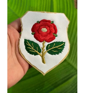 10X9 CM NAKIŞ İŞLEME ÇİÇEKLİ GÜLLÜ ARMA CAP APLİKE DİKİŞ AKSESUARI