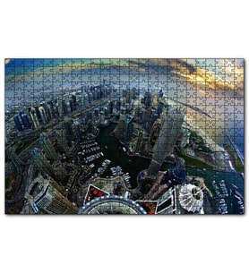 Cakapuzzle Dubai Kuş Bakışı Puzzle Yapboz MDF (Ahşap) (120 Parça)
