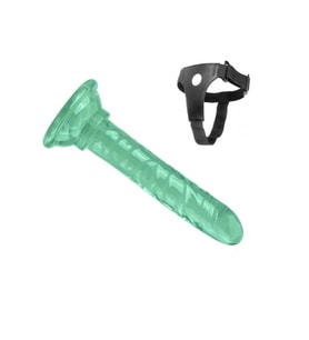 Belden Bağlamalı Takma 13 Cm Kemerli Penis Yeşil