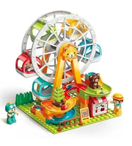 Lunapark Dönme Dolap Büyük Blok Seti 81 Parça - Kendi Eğlence Dünyanı İnşa Et