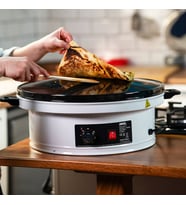 Lunaev Katmer - Yufka Sacı Termostatlı - Standlı 3000 W Emaye Kaplı Geniş Üst Yüzey 53 cm Genişlik At-111B