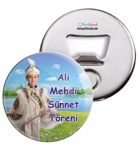 Sünnet Töreni Masa Süslemesi Açacaklı Magnet