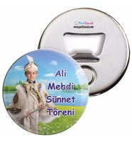 Sünnet Töreni Masa Süslemesi Açacaklı Magnet