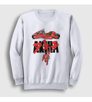 Presmono Unisex Beyaz Poster Anime Movie Film Akira Sweatshirt 455381tt