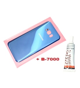 Samsung Galaxy S8 PLUS Arka Pil Batarya Kapağı (CAM+B-7000) MAVİ