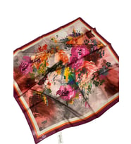 90 X 90 İpek Vual  İnce Eşarp - 04883 (Fuşya)
