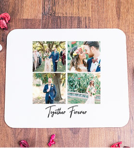 Kişiye Özel Dört Fotoğraflı Kupa Bardak Mouse Pad