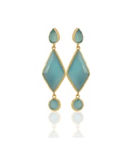 Kadir Jewellery 22 Ayar Altın Kaplama Kadın Sallantılı Küpe -El İşçiliği Ve Hipoalerjenik Küpe