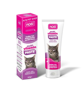 Hobi Multivitamin Paste Kediler İçin Multivitamin İçerikli Pasta 100gr (Çok Renkli)