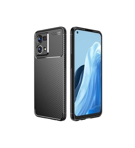 Oppo Reno 7 4G Uyumlu Kılıf Zore Negro Silikon Kapak (Siyah)