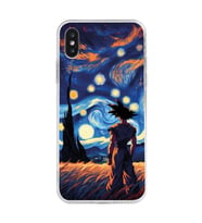 Iphone X ve XS Uyumlu Dragon Ball Tasarımlı Şeffaf Telefon Kılıfı