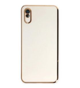 Xiaomi Redmi 9a Kılıf Volet Silikon - Beyaz