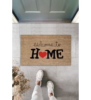 Welcome To Home Dekoratif Iç Ve Dış Kapı Önü Paspası 70x45 Cm