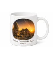 Nemrut Dağı Temalı Adıyaman Kupası Özel Baskılı Porselen Kupa Bardak Hediye