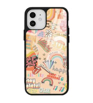 iPhone 12 Vintage Sticker Tasarımlı Glossy Telefon Kılıfı