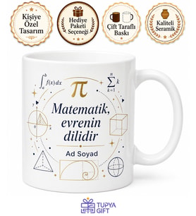 Matematik Bölümü Öğrencisine Formüllerin Gizemi Çözüm Kupası Hediye Bardak