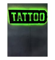 Led Işıklı TATTOO Dövme Duvar Süsü Dekorasyon Tablo