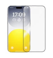 Baseus Crystalline iPhone 15 için Parlama Önleyici Tempered Cam Ekran Koruyucu (Şeffaf)