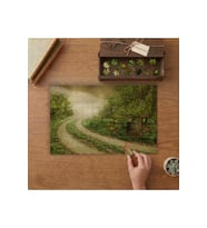 Yol - Manzara - Bahçe Tasarımı 240 parça Ahşap Puzzle Ahşap Kutuda MP09362