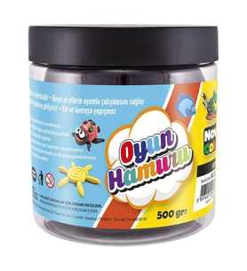 Nova Color Oyun Hamuru Tek Renk Kova 500 gr. Siyah 