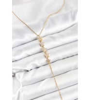 316L Çelik Zincir Gold Renk Yıldız Model Y Kolye - TJ-BKO10660