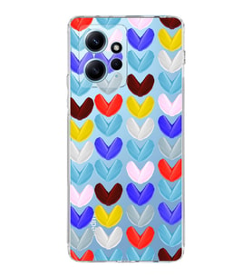 PrintiFy Xiaomi Redmi Note 12 4G ile Uyumlu 1mm Slim Fit Water Color 1 Baskılı Şeffaf  Kılıf