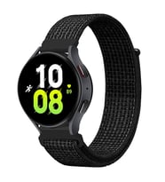 Samsung Gear S3 (22mm) Uyumlu Kordon Hasır Örgü Cırt Cırtlı Terletmeyen Zore KRD-03 Kumaş Kayış