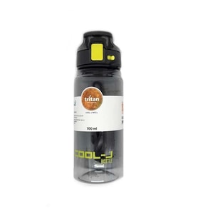 GIPTA K7558 COOL-J ASKILI KİLİTLİ TRITAN MATARA 700ml  SİYAH