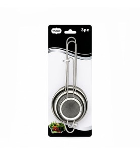 3PCS SET MİNİ= 5-7-8CM TEL SÜZGEÇ METAL ÇERÇECE METAL SAP=8.5-10.5-10.5CM (5680)
